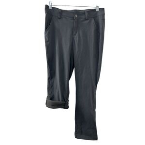 Allforth Solid Hiking Pants 10 Gray Roll-Up Convertible Gorpcore Outdoor Trail